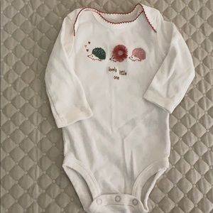 Baby girl long sleeve onesie